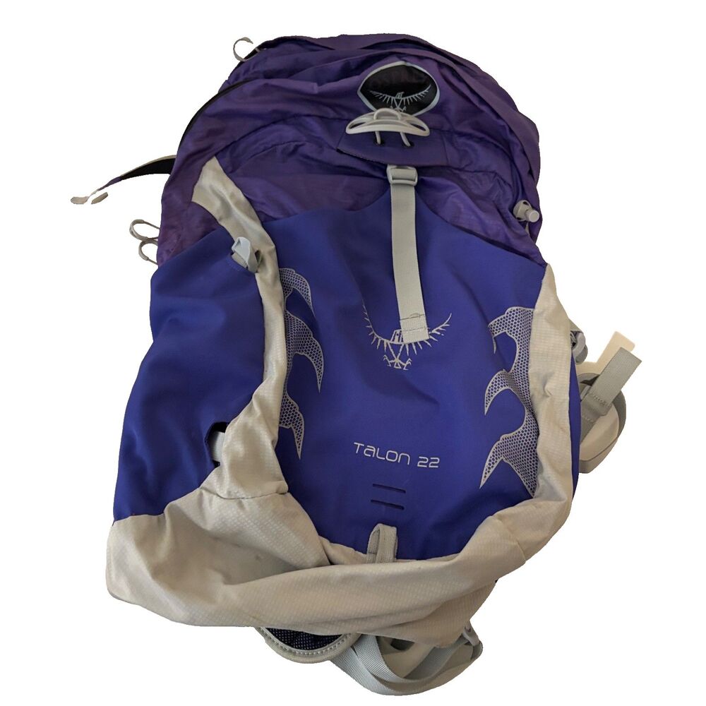 Osprey Talon 22 Hiking Backpack Purple Blue Support Outdoor